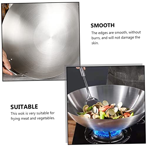 Wok de acero inoxidable BESTYASH 30cm miniatura 5