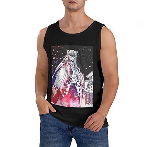 Anime Kamisama Kiss Tomoe Tank Top Mens Casual Vest Summer Crew Neck Sleeveless Clothes Black #TOP7