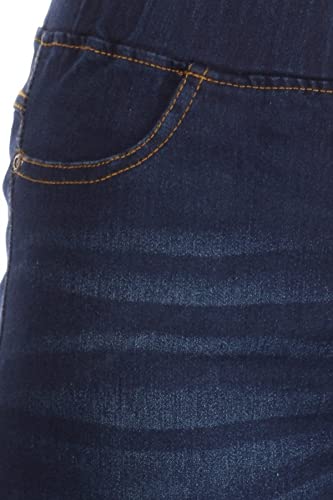 Women's Capri Jeans Skinny Jeggings Pull-On Denim Capris Pants with Pockets Regular & Plus Size4