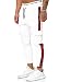 Produktbild OneRedox Herren | Jogginghose | Trainingshose | Sport Fitness | Gym | Training | Slim Fit | Sweatpants Streifen | Jogging-Hose | Stripe Pants | Modell 1224 Weiss XL