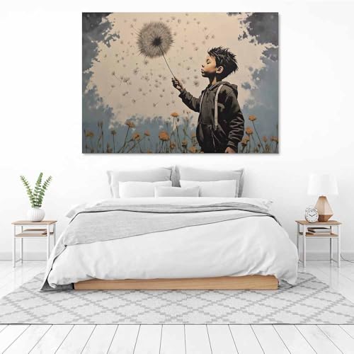 Peintures pour salon grand format toile imprimée fleurs rétro