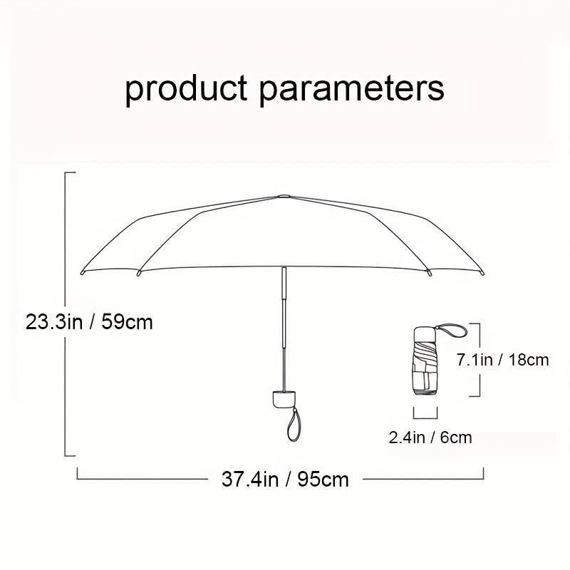 Image of WOOMZY Compact Travel Umbrella, Portable Mini Travel Sun Rain Beach Golf- Elegant Slim Design Small Pocket Umbrella for Rain, UV Protection Lightweight Umbrellas for Girls and Women (Purple)