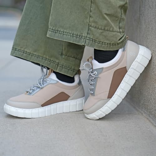 Image of SOLETHREADS Stellar Women's Sneakers|Soft Cushioned|Memory Foam Insole|Slip-Resistance|Dynamic Feet Support|Arch Support|Shock Absorption|Casual Shoes|Stylish|Anti-Skid|Party Shoes