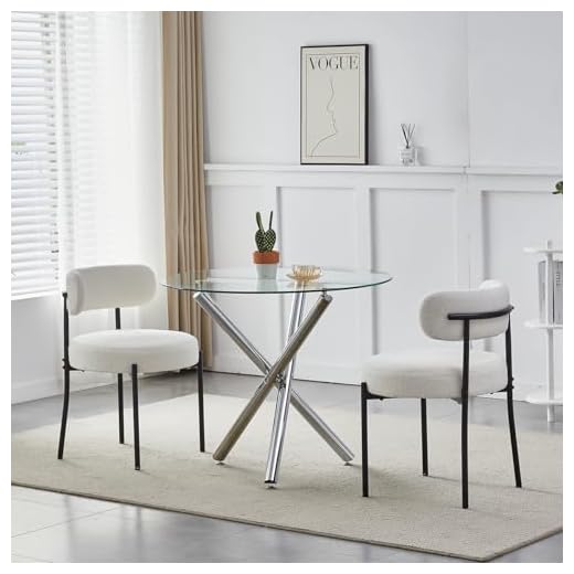 IDEALHOUSE Black Dining Table for 2-Small Square Kitchen Dining Dinner Room Tables Set,Space Saving Wood Modern Dinette Accent Furniture for Breakfast Nook, Apartment,Home Office Small Space, 3 Piece 29 Pantanal Round Glass Dining Table and Grey Velvet Chairs Set of 2 for Small Space, 3 Pieces Modern Kitchen Table with Velvet Upholstered Chairs for Home Office Restaurant Reception