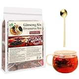 Ginseng Six Treasure Tea, Ginseng & Mulberry Herbal Tea, Kidney Teas Formula for Men and Women