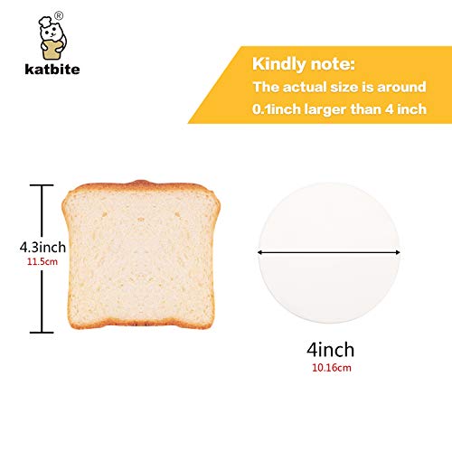 Katbite Heavy Duty Parchment Rounds 4 Inch, 200Pcs Round Parchment Patty Paper Rounds, Use For Baking Small Cakes, Separating Frozen Patty, Toaster Oven, Tortilla Press #TOP3