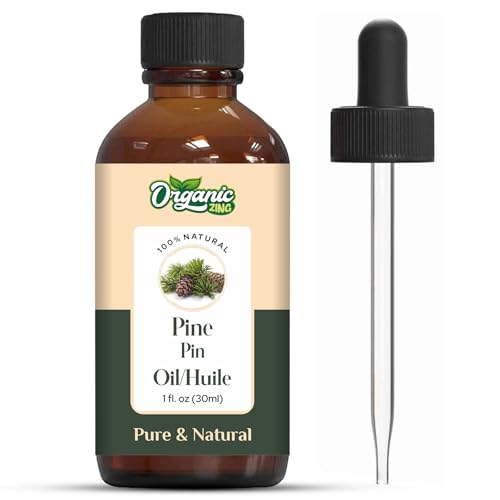 Image of Organic Zing Pine Oil 30 ml (1.01 fl oz) - Steam Distilled Fresh Woody Aromatic Oil for Diffusion Blends, Household Cleaning Formulations & Natural Fragrance