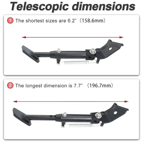Béquille support réglable pour moto Zoomer avec base antidérapante - 3
