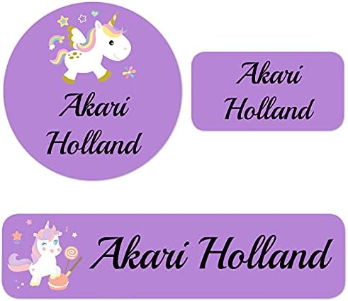 Amazon.com : Personalized Name Labels - Cute Customized ...