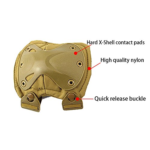 image for Ever Fairy Combat Tactical Military Army Hard X Knee Pads Elbow Pads T