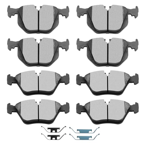 Image of SCITOO Disc Brake Pads Kits D946-7592 & D683-7427 Front Rear 8Pcs Brake Pads Set Fit For BMW For 330Ci 2001-2006,For 330i 2001-2005,For 330xi 2001-2005,For M3 2005-2006