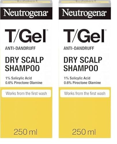 Neutrogena T/Gel Anti-Dandruff Shampoo Dry Hair, Mix, Jasmine, 250 Ml (Pack of 2) option