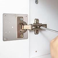 4 Stück Scharnier-Reparaturplatte, für Möbel, Schränke, Fenster – Ansicht 6