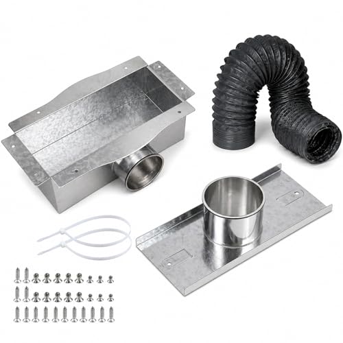 Toe Kick Vent Duct Kit Under Cabinet HVAC Ducting Energy Efficient Air Duct Regulator 4 Universal Fit for Kitchen Bathroom Cabinet Toe Kick Space