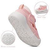 MASOCIO Baby Shoes Sandals Toddler Girls First Walking Pre Walkers Summer Soft Sole Trainers Infant 18-24 Months Size 4.5 UK Child Pink - Image 5
