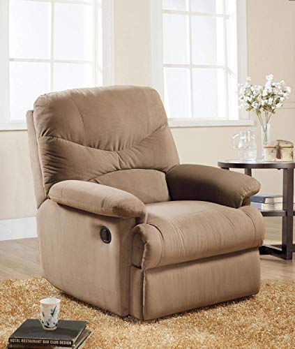 Acme Arcadia Recliner, Beige Microfiber #TOP7