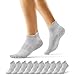 Produktbild EKSHER Sneaker Socken Herren 47-49 10 Paar Baumwolle Grau Kurze Socken Damen Laufsocken Sport Sportsocken Halbsocken Kurz Anti Schweiß Atmungsaktive Sommer Halbe Low Running Socks