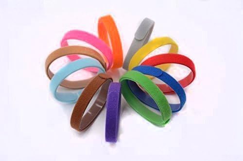 Solstice Soft Velcro Whelping ID Collars, Pack of 12 (Assorted Colors), Adjustable & Reusable - Great for Identifying Puppies, Kittens, and Other Small Animals