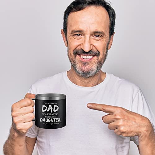 Umacvn Gifts For Dad From Daughter - Dad Gifts, Father Gifts - Fathers Day, Birthday Gifts For Dad, Dad Birthday Gifts - Dad Gifts From Daughter - 14 Oz Dad Coffee Travel Mug #TOP1