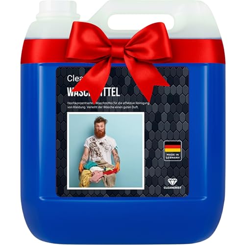 Cleanerist | 5L lessive liquide universelle, 200+ lavages – nettoyage en profondeur, formule concentrée, parfum frais, 20°C-95°C, pour couleurs, blancs et foncés