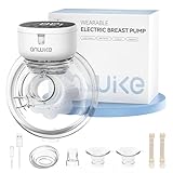 ANWIKE Wearable Breast Pump Hands Free 230g – Quiet 40dB Electric Breast Pump with 4 Modes 9 Levels, 2.5h Fast Charge, Smart Timer, 135° Flange, BPA-Free, for Travel & New Moms