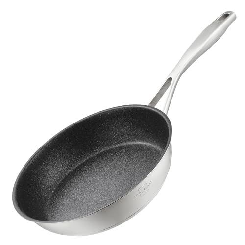 SILBERTHAL Sartén 24 cm inducción - Acero inoxidable 18/10 - Apto lavavajillas -...