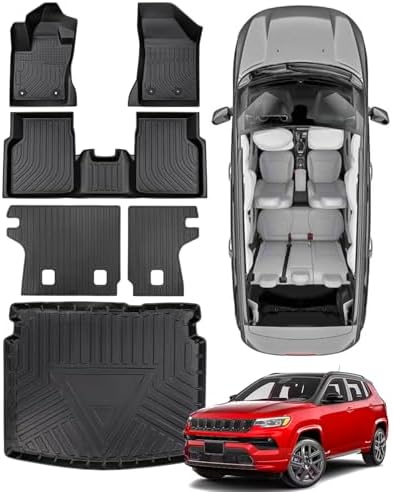 Para Jeep Compass Tapetes de chão 2026 2025 2024 2023 2022 2021 2...