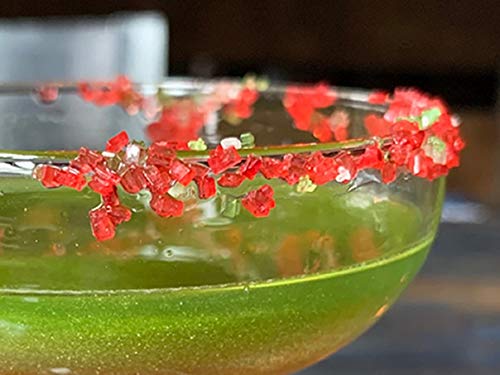 Miniatura 7 de Snowy River Red Cocktail Sugar - Rimmer de cóctel rojo de color natural con certificado Kosher (botella de 2 onzas, cristal mediano)