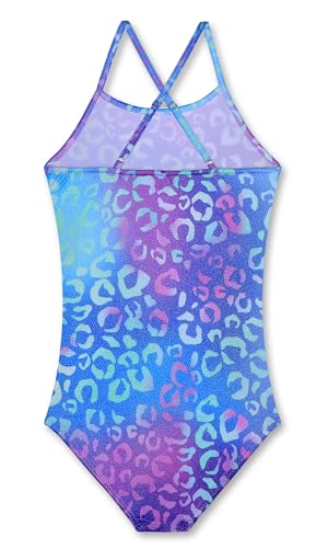 Image of LUOUSE Swimwear for Girls Swimsuits Quick Dry Cross-Back Adjustable Strap Bathing Suit for Kids 2-13 Years