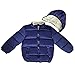 Baby Girls Boys' Winter Fleece Jackets with Hooded Toddler Cotton Dress Warm Lined Coat Outer Clothing (Blue, 4-5T)