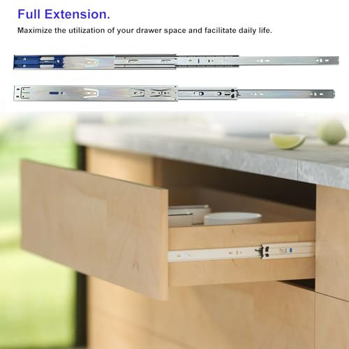 Tobinice 22 Inch 10 Pairs Soft Close Drawer Slides Full Extension by Tobinice - Used condition - Image 2
