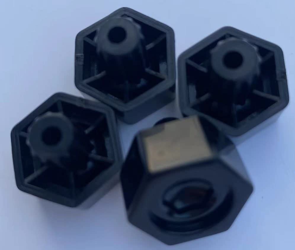 AMZINGBlack 4PCS Wheel Cover Rim Bolt Black Wheel Decorative Rivets/Bolts Chrome for KMC XD Series XD811 Rockstar II