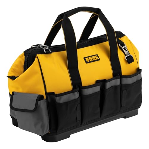 DENZEL Heavy Duty Tool Organizer – 42 Pockets, Water-Resistant Tool Bag with Reinforced Base, 50x15x35 cm – Tool Box Organizer for Technicians, Electricians, DIYers