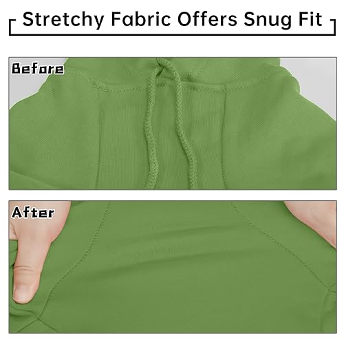 PETWIT Small Dog Hoodies Pet Clothes for Winter Warm Jumper Hoodies, Dog Sweatshirts with Hood and Pockets for Small Puppy(Green,XS) - Image 5