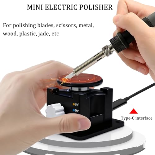 Mini amoladora de banco para afilar cuchillas sin cables 5