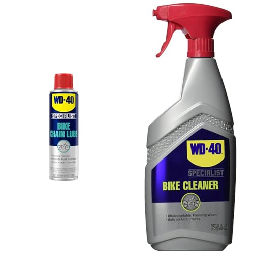 WD-40 Specialist Bike Chain Lube 6oz & Bike Cleaner 32oz
