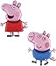 Grabo Pack Of 2 - 37 Inch Peppa & George Character Foil Balloons - Kids Balloons - Party Balloons