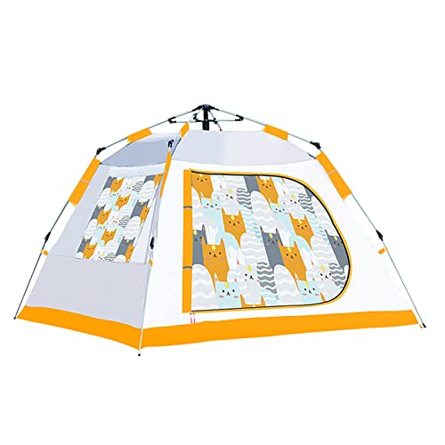 Carpa impermeable pop up fácil para camping 3-4 personas miniatura 1