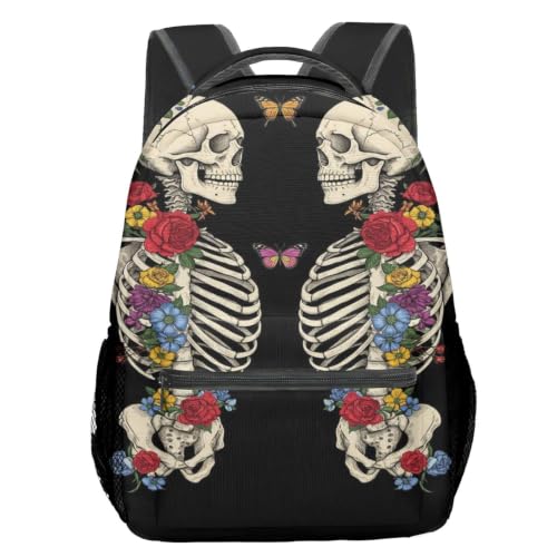 Mochila de calavera cómoda con hongo estrellado para evitar dolor de espalda 2