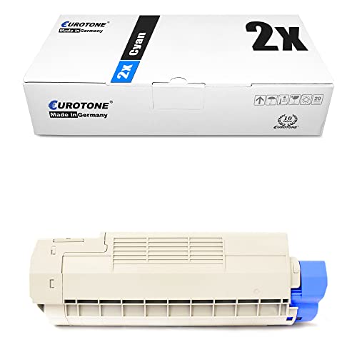 Toner bleu Eurotone pour OKI C610 évitant les pannes de cartouches