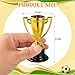 HFXXAD 40 Pcs Mini Trophies Bulk for Kids, Plastic Gold Small Trophy Cups for Sports Tournaments and Competitions(3.4in)