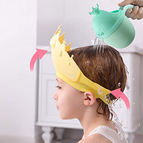 Image of Baby Rinse Cup, Cute Whale Baby Bath Rinser Baby Rinser Pail Shampoo Rinser, Newborn Bath Shower Wash Hair Cup for Rotecting Infant Eyes