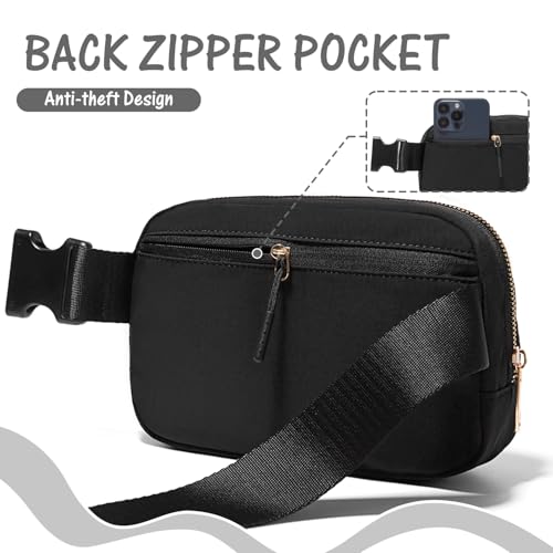 Image of 6 7 8 9 10 11 12 Year Old Girl Gifts Personalized Birthday Gifts for Her Sister Daughter Initial Crossbody Bag Fanny Pack Purse for Teen Girl Gifts Trendy Stuff Preppy Stuff (Black-A)