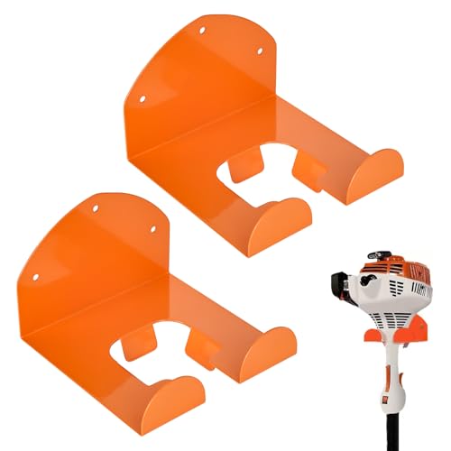 bssmmai 2 unidades de soporte para desbrozadora, soporte de pared para cortacésped, herramientas eléctricas de jardín, colgador de garaje para organizador, cortadora de garaje, herramienta eléctrica