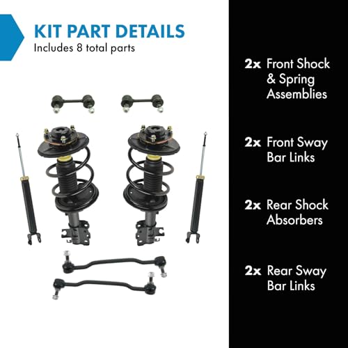 Image of TRQ Front and Rear Suspension Kit Complete Strut & Coil Spring Assembly