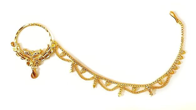 SMARNN 22K MIcro Gold Plated Nath Nose Ring for Women and Girls (B08FYBYPLN) Amazon Price History, Amazon Price Tracker