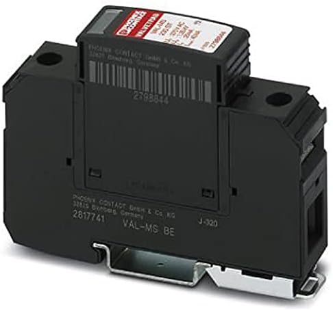 PHOENIX CONTACTVAL-MS 230 Surge Inductor with Base Element and Earth Connection with High Performance Varistor, 230 V AC, 1 Channel