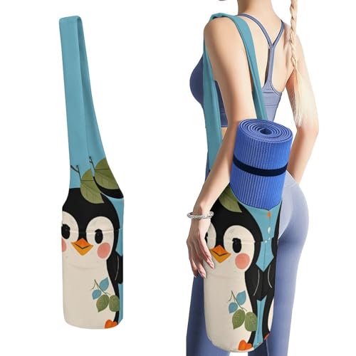 Sac pour tapis de yoga pingouin idéal pour vos séances de Pilates au studio ou en plein air