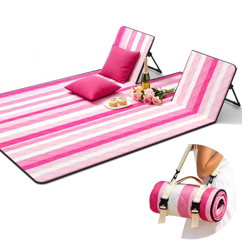 Jactum 2 in 1 Backrest Lazy Chair Picnic Blanket Camping Outdoor Foldable
