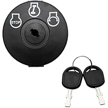 Hoypeyfiy 925-04228 Ignition Starter Switch 3 Position 5 Terminals with 2 Keys Compatible with Cub Cadet Troy-Bilt Mustang XP 42 50 54 RZT-42 RZT-50 RZT-54 Zero Turn Mower, Replaces 725-04228